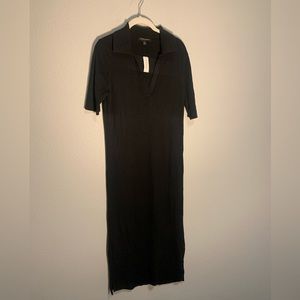 Banana Republic Knit Dress with Collar 🖤🍂 Minimalist Style